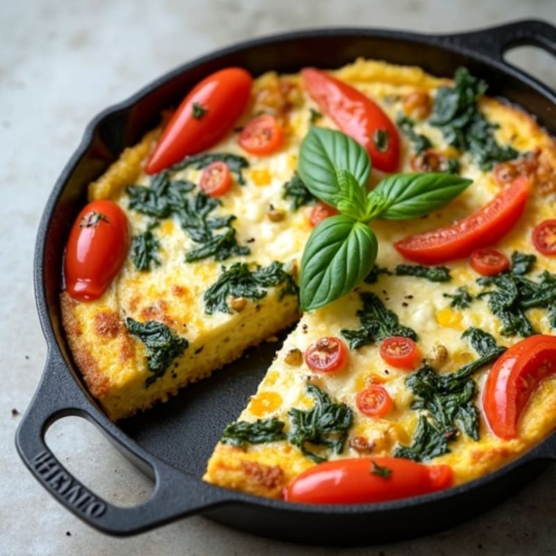 Herb-Roasted Vegetable and Goat Cheese Frittata