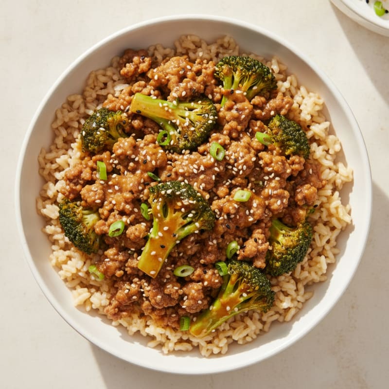 Teriyaki Beef and Broccoli Bowl