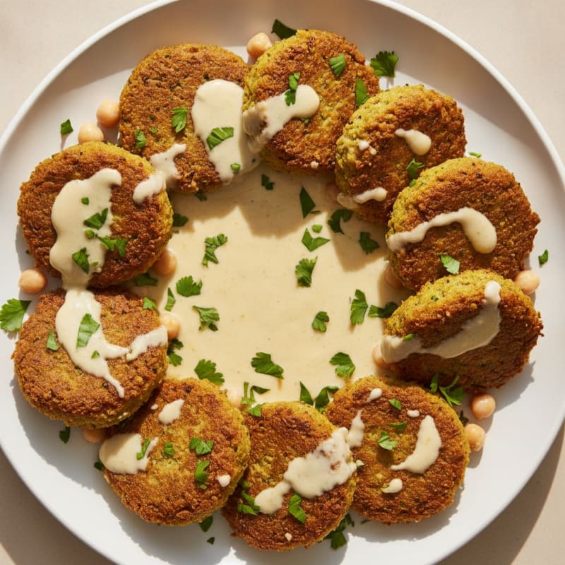 Crispy Falafel with Tahini