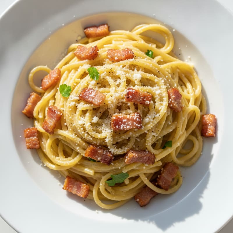 Classic Carbonara with Pancetta and Pecorino
