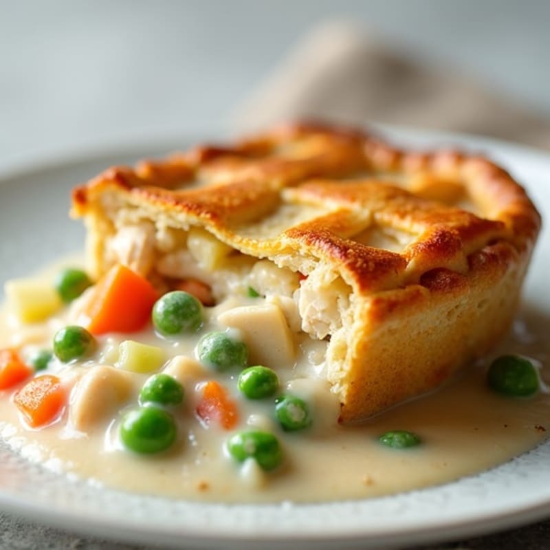 Creamy Chicken and Vegetable Pot Pie with Golden Whole Wheat Crust