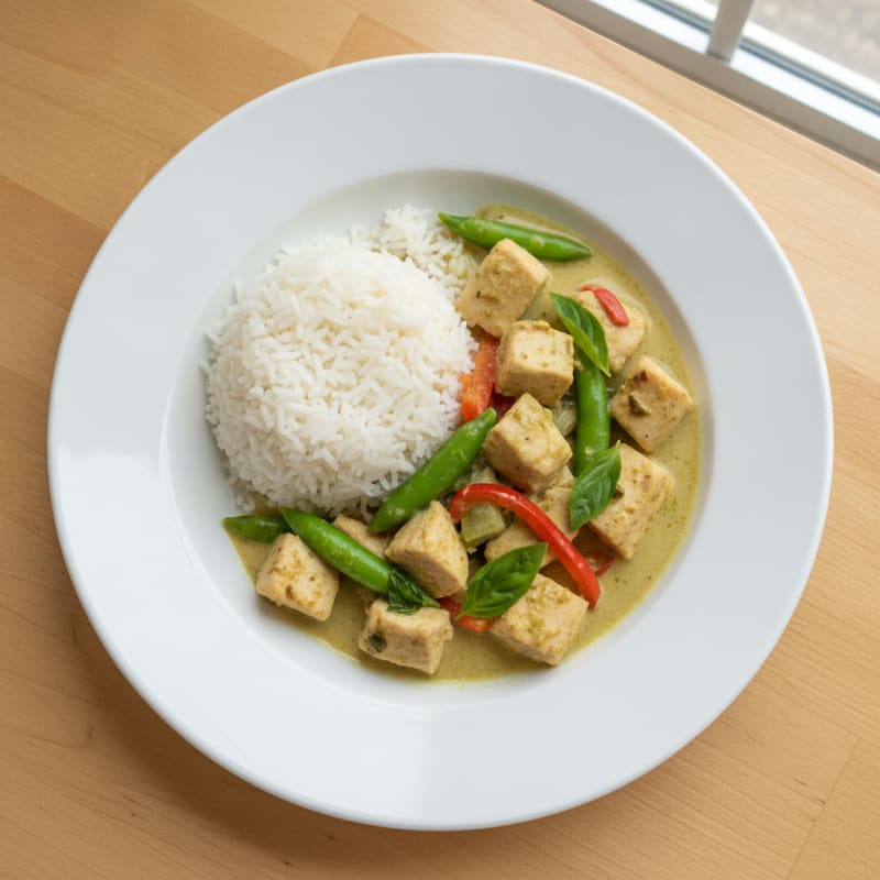 Thai Green Curry Chicken with Jasmine Rice