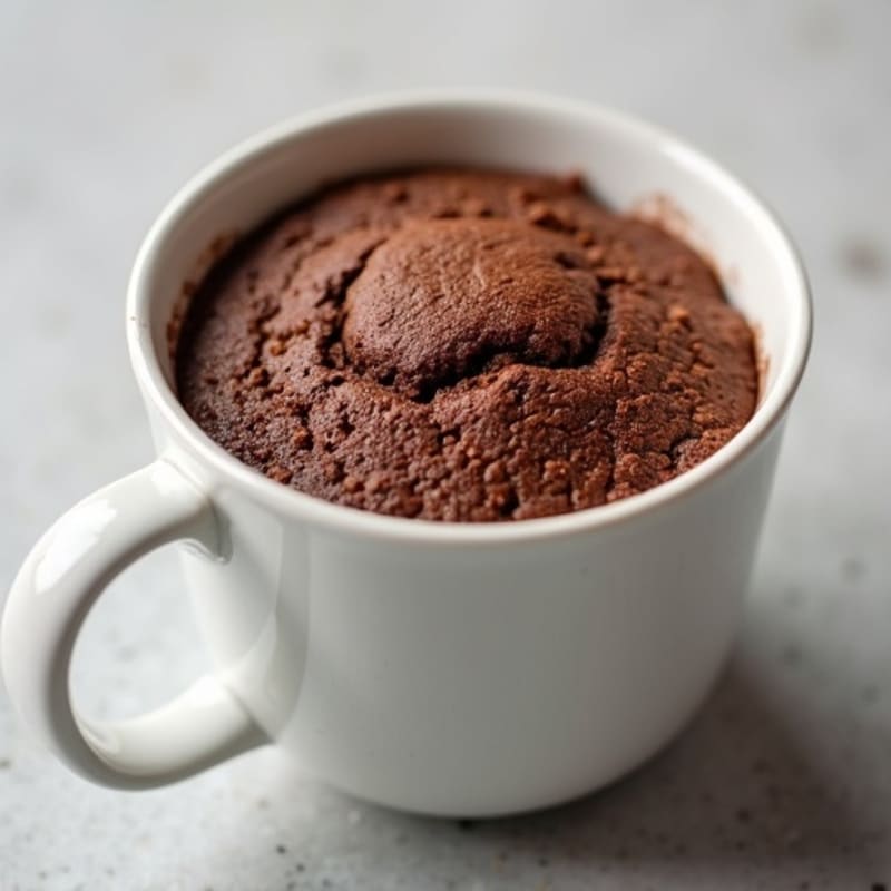 Warm Chocolate Protein Mug Cake