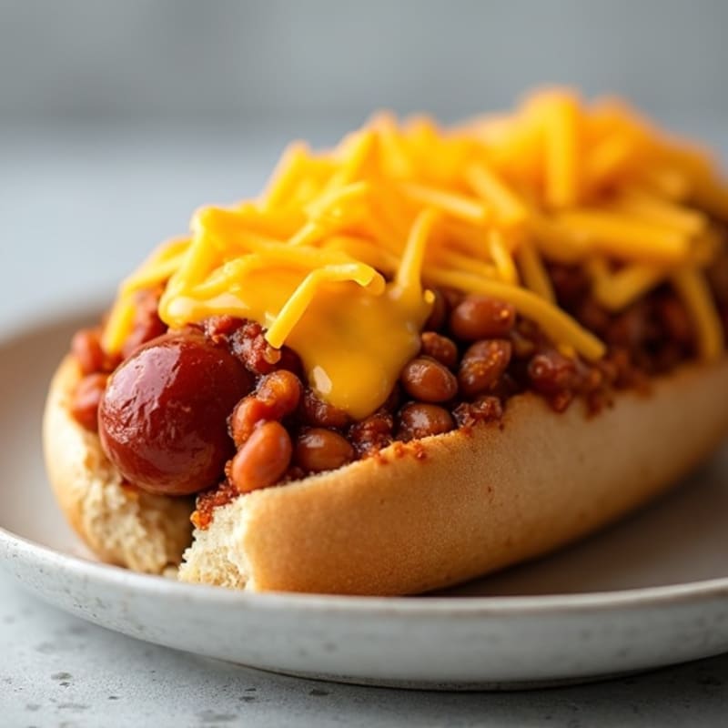 Lean Turkey Chili Dogs with Melty Sharp Cheddar