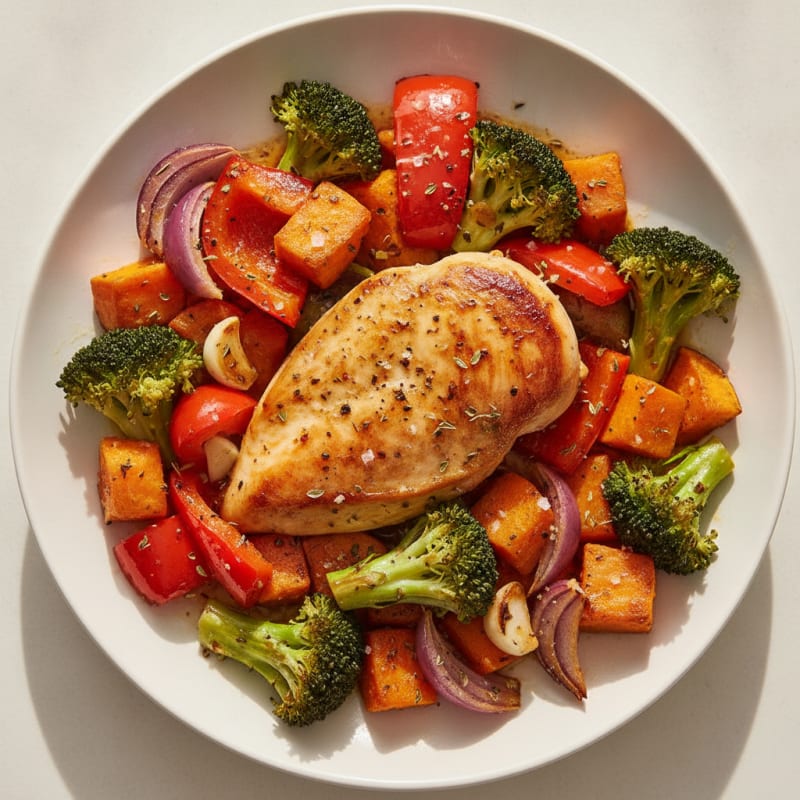 Garlic Herb Roasted Chicken and Vegetables