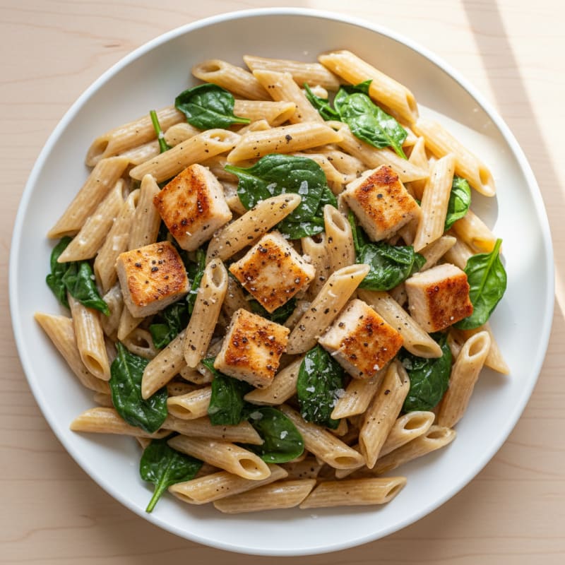 Garlic Parmesan Chicken Alfredo Pasta