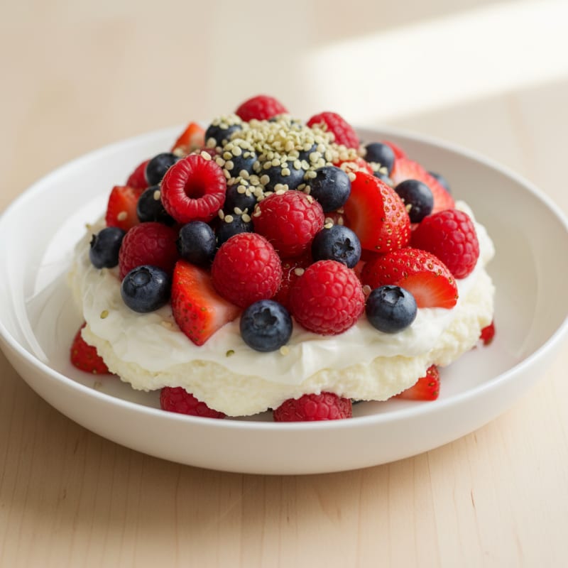 Greek Yogurt Protein Parfait with Mixed Berries
