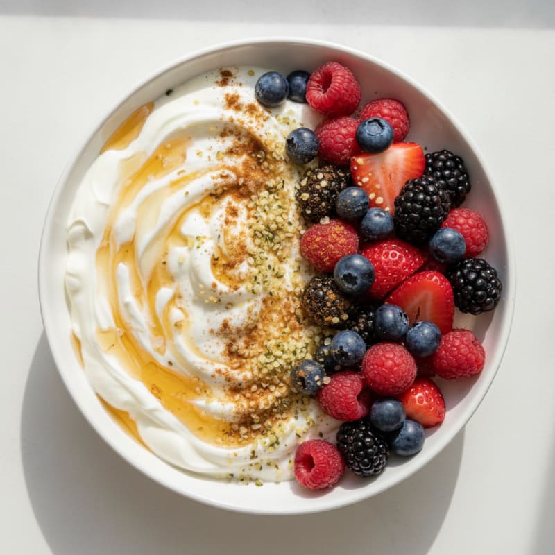High-Protein Greek Yogurt Berry Bowl