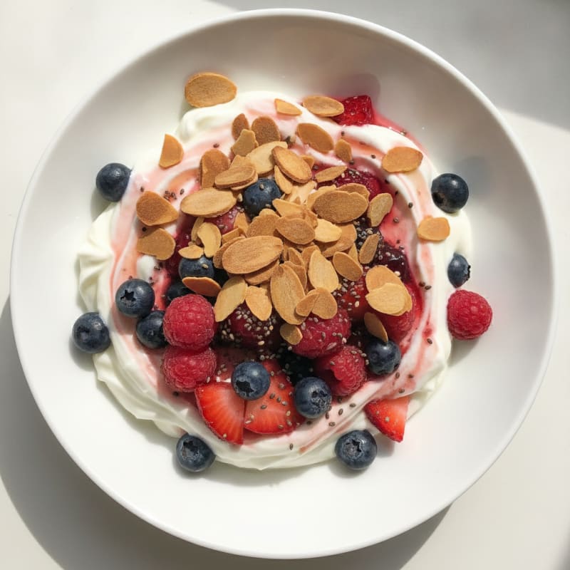 Creamy Greek Yogurt Protein Parfait with Mixed Berries