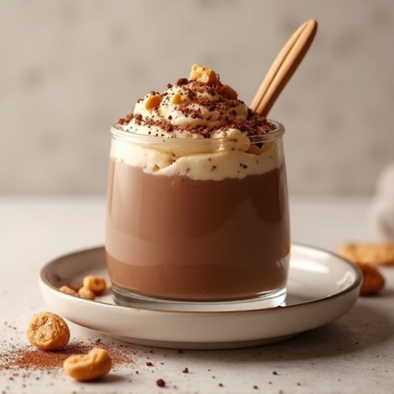 Silky Chocolate Peanut Butter Protein Pudding