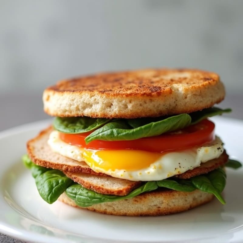 Protein-Packed Egg White and Turkey Breakfast Sandwich