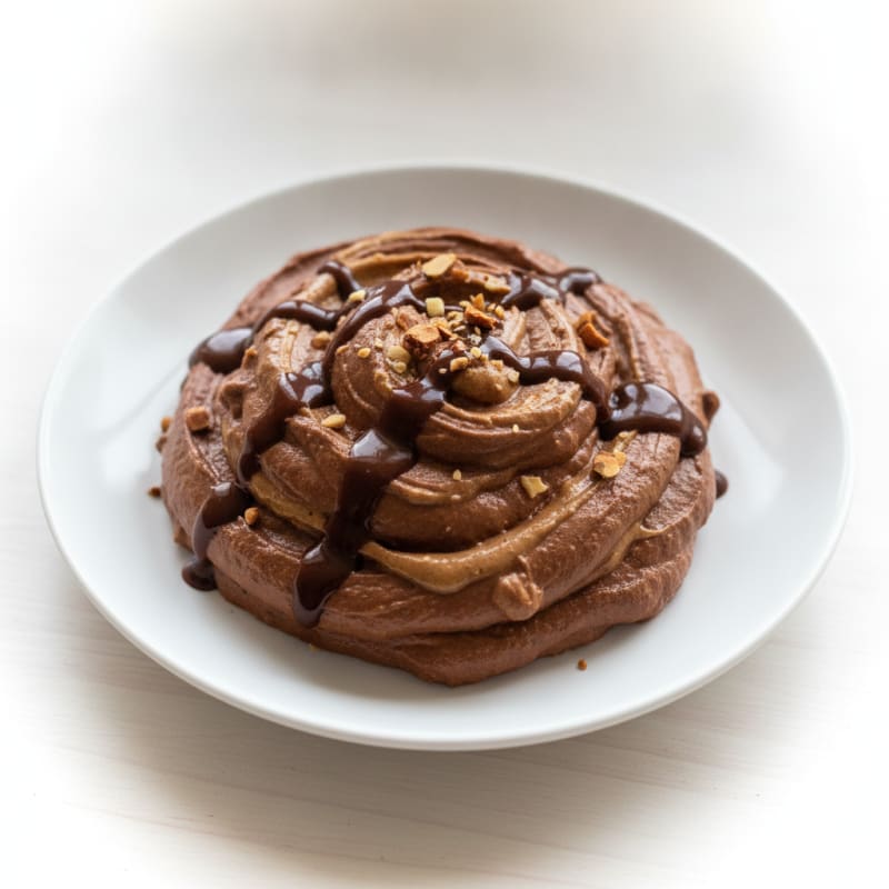 Silky Chocolate Protein Mousse with Almond Butter