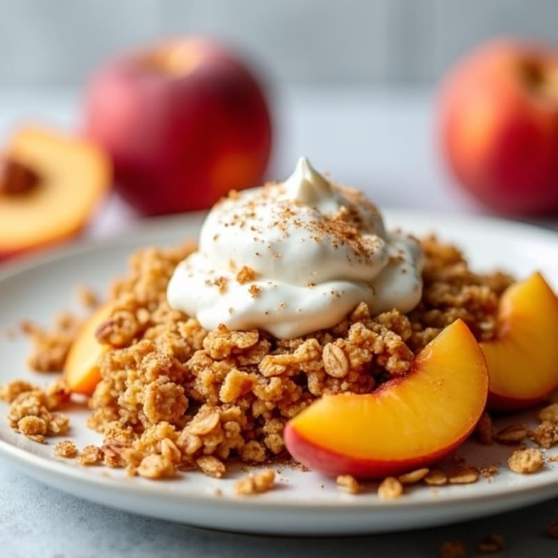 Fresh Peach and Oat Crumble