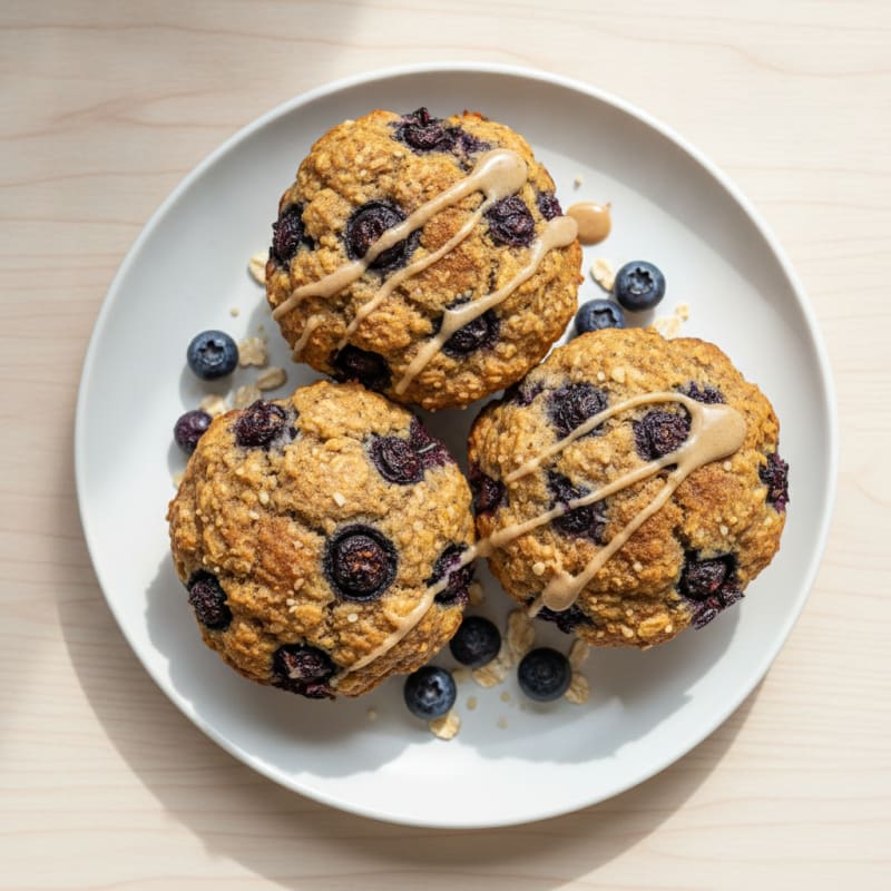 Baked Berry Vegan Breakfast Muffins