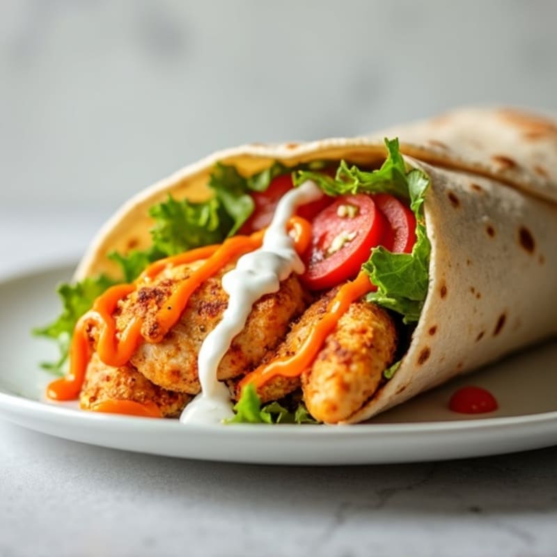 Fresh Buffalo Ranch Chicken Wrap