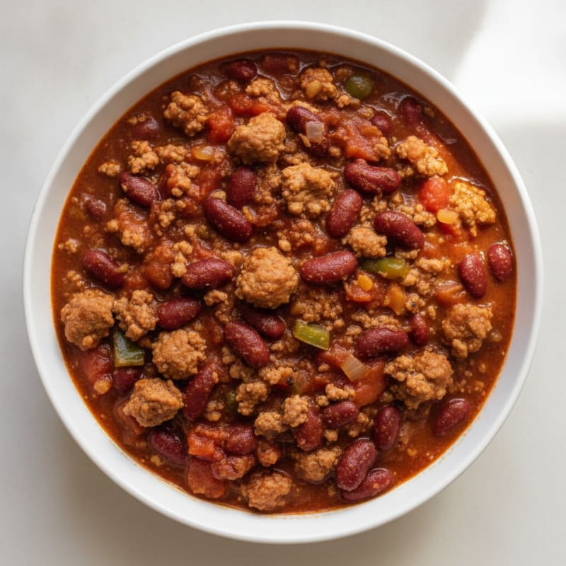 Slow Cooker Hearty Beef and Bean Chili