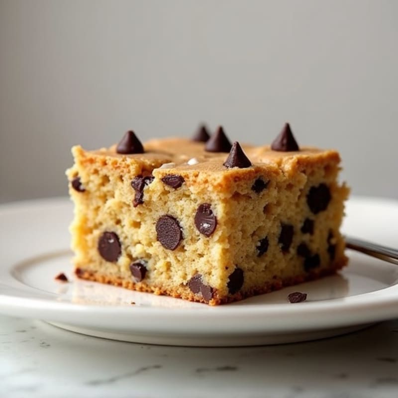 Protein-Packed Almond Flour Chocolate Chip Cookie Cake