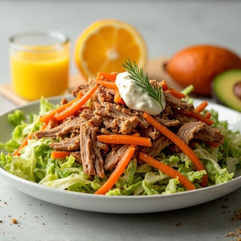 Citrus-Garlic Pulled Pork with Fresh Slaw