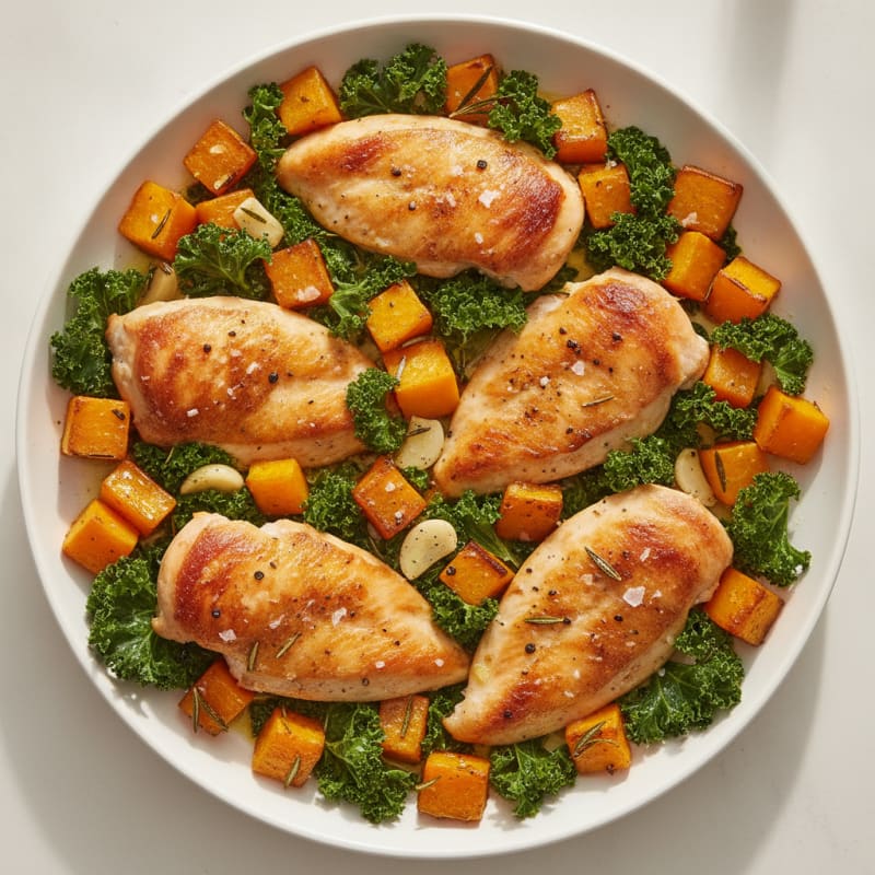 Roasted Chicken and Butternut Squash