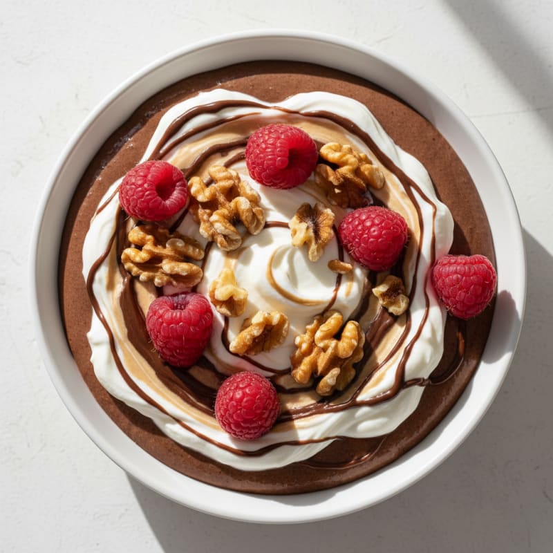 Silky Chocolate Protein Pudding with Greek Yogurt