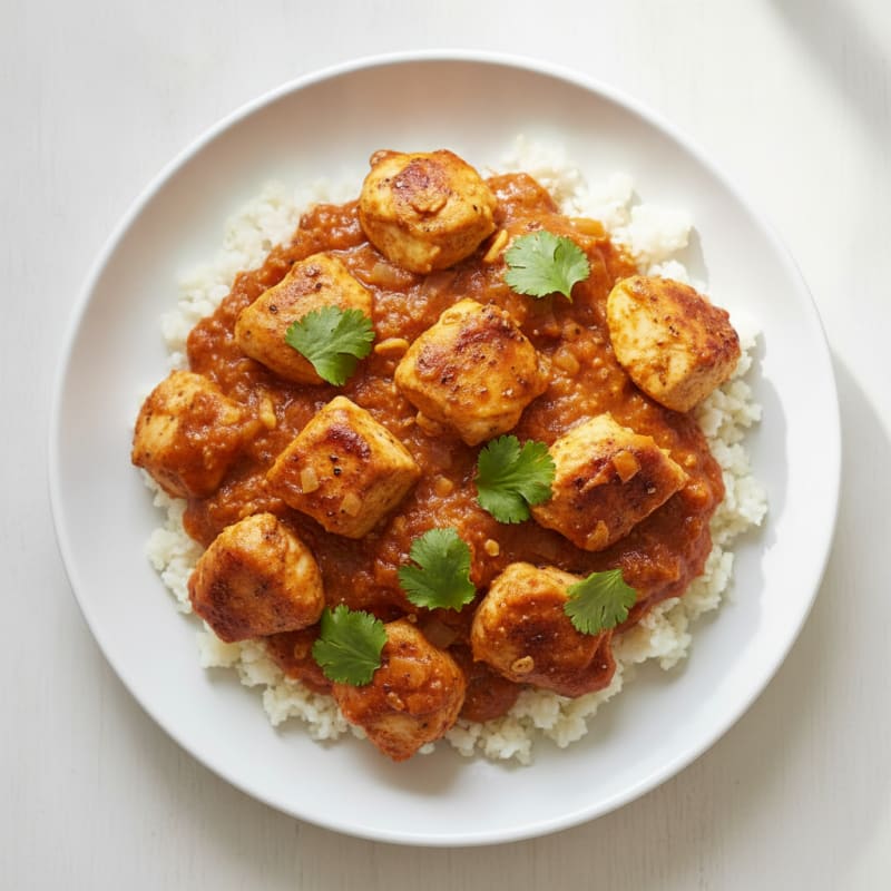 Indian Spiced Chicken with Tomato Cream Sauce