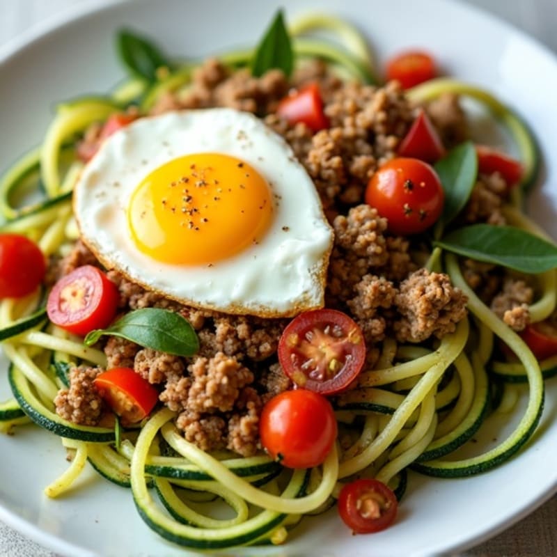 Protein-Packed Turkey and Zucchini Noodle Skillet