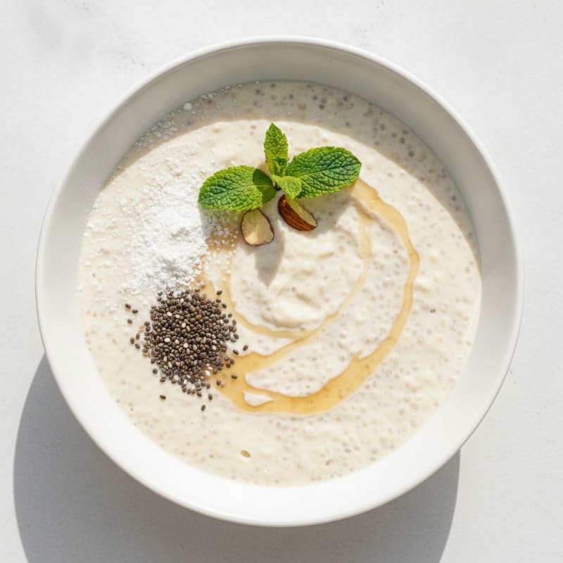 Protein Vanilla Chia Pudding with Vegan Protein Powder