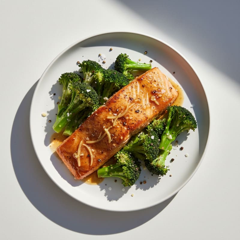 Golden Brown Sugar Glazed Salmon