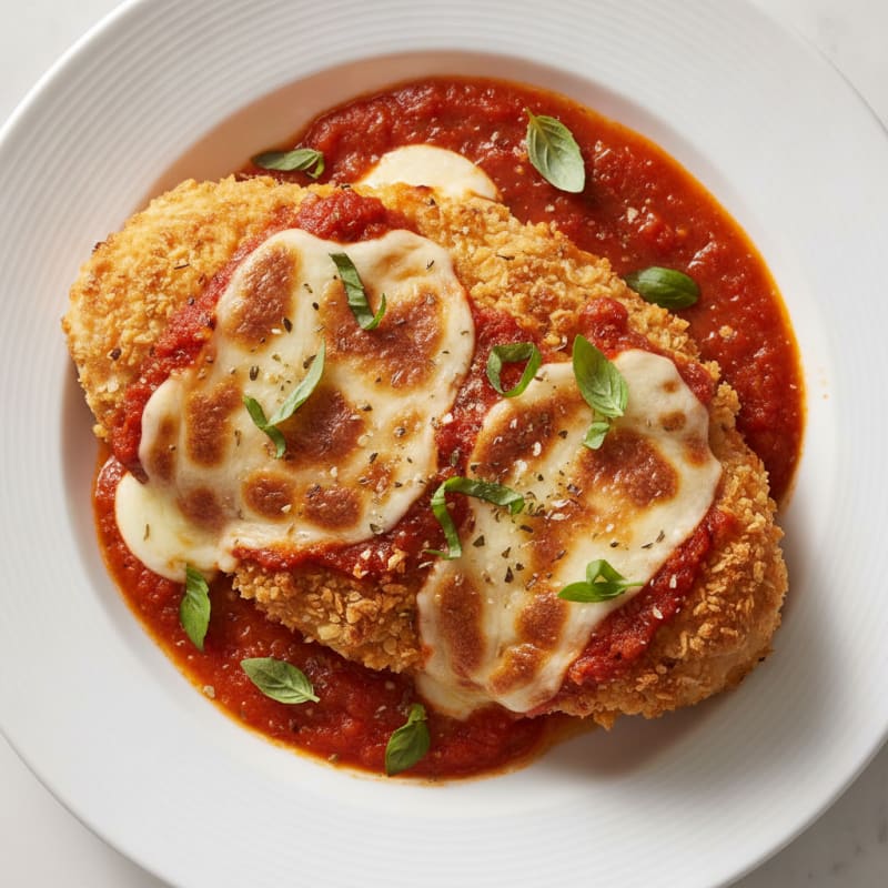 Baked Chicken Parmesan with Marinara