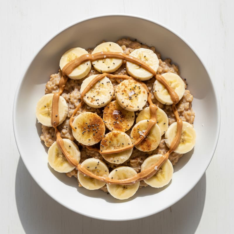 Peanut Butter Banana Steel Cut Oats