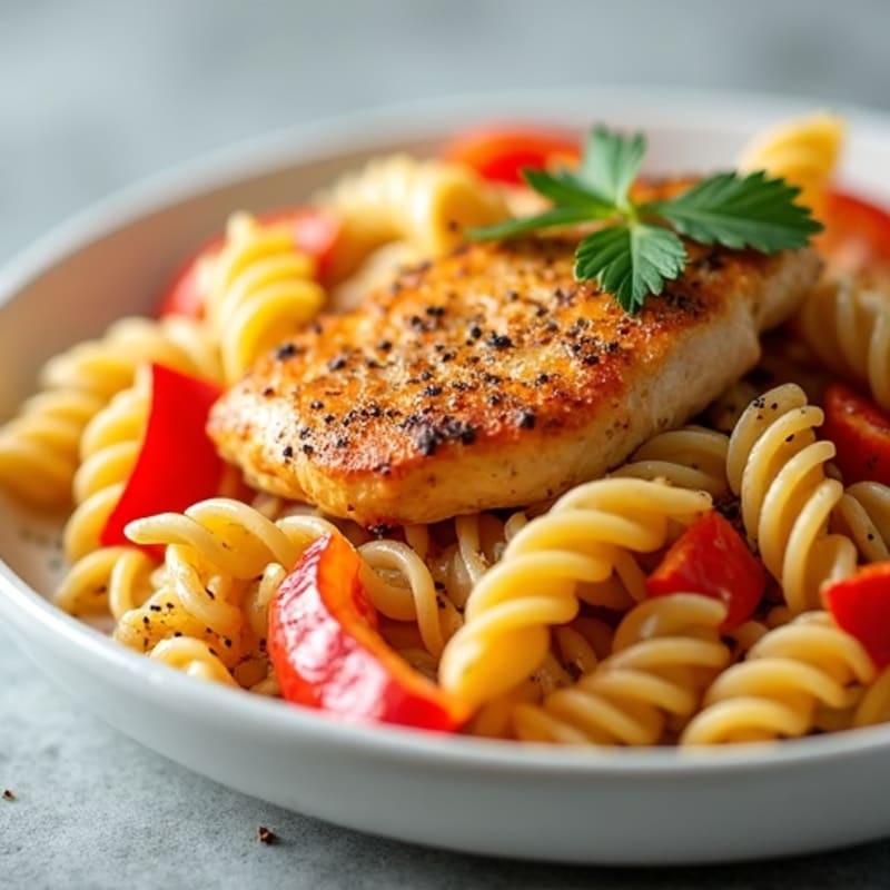 Creamy Cajun Chicken Pasta with Bell Peppers