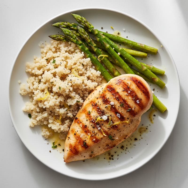 Lemon-Herb Grilled Chicken with Asparagus