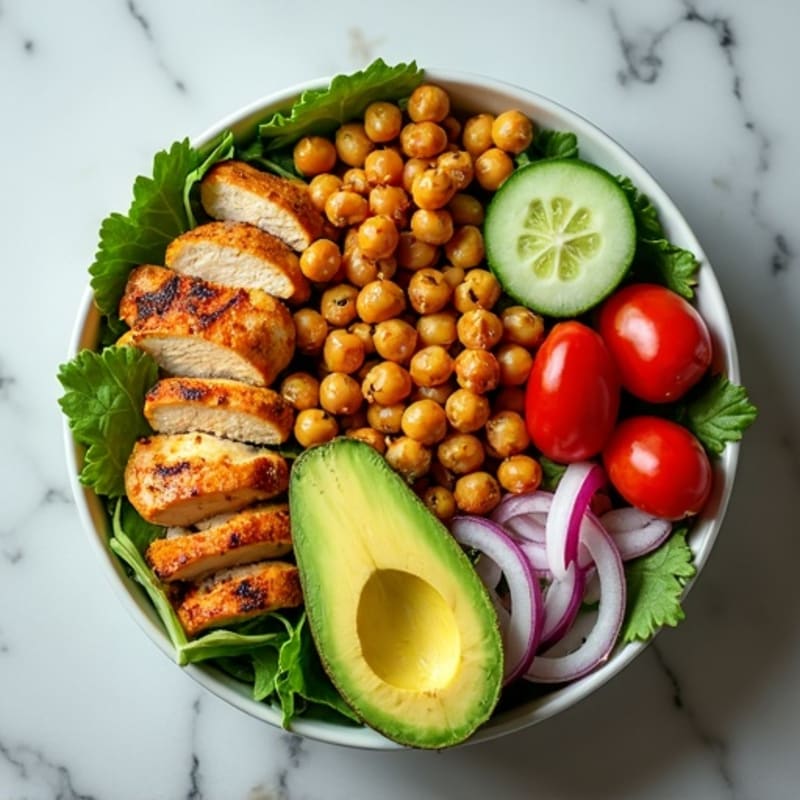 Crispy Avocado Salad Bowl