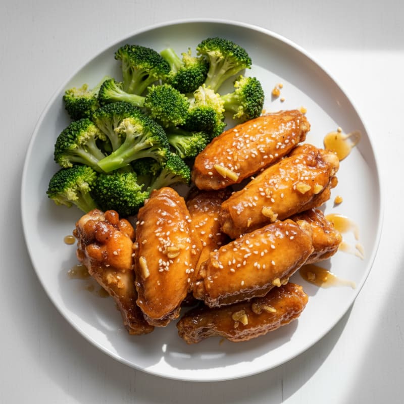 Honey-Garlic Glazed Chicken Wings