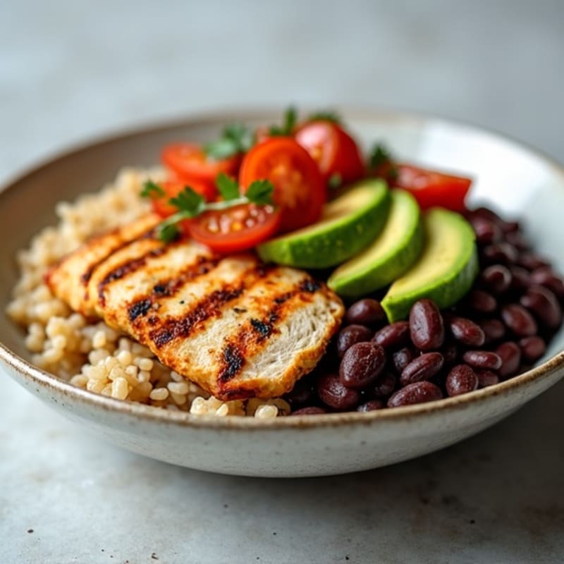 Hearty Black Bean and Brown Rice Burrito Bowl