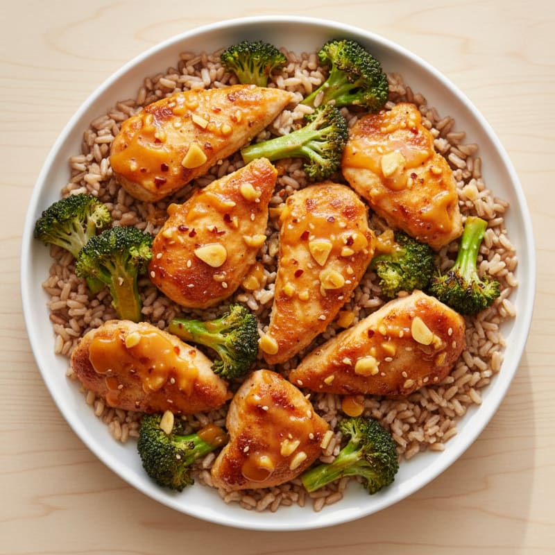 Baked Orange Chicken with Broccoli
