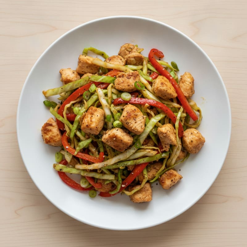 Chicken and Cabbage Stir-Fry