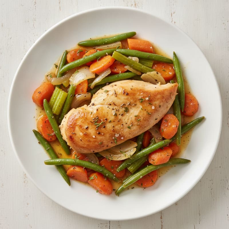 Slow Cooker Herb Chicken and Vegetables