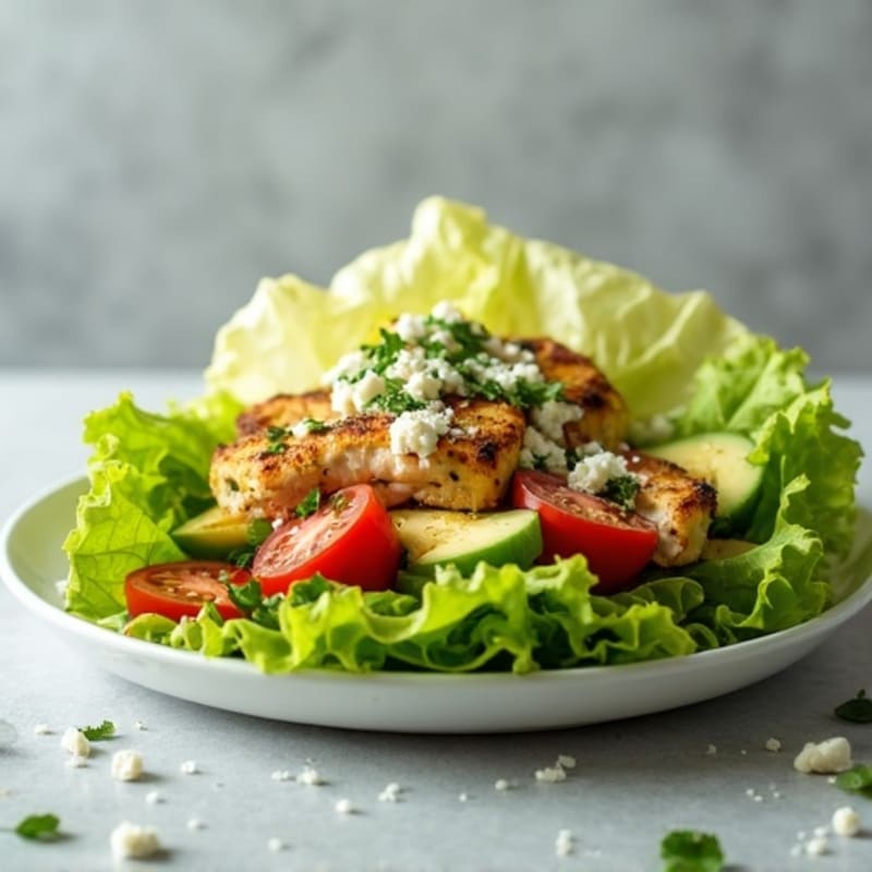 Herb-Seasoned Grilled Chicken Lettuce Wrap