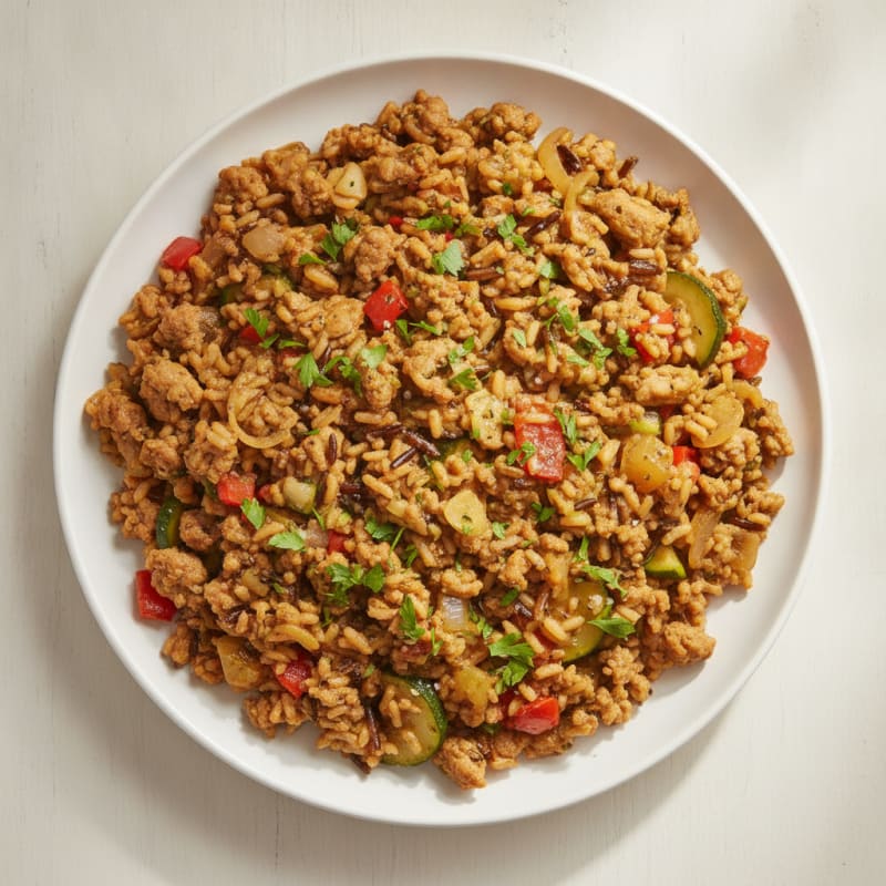Turkey and Wild Rice Skillet