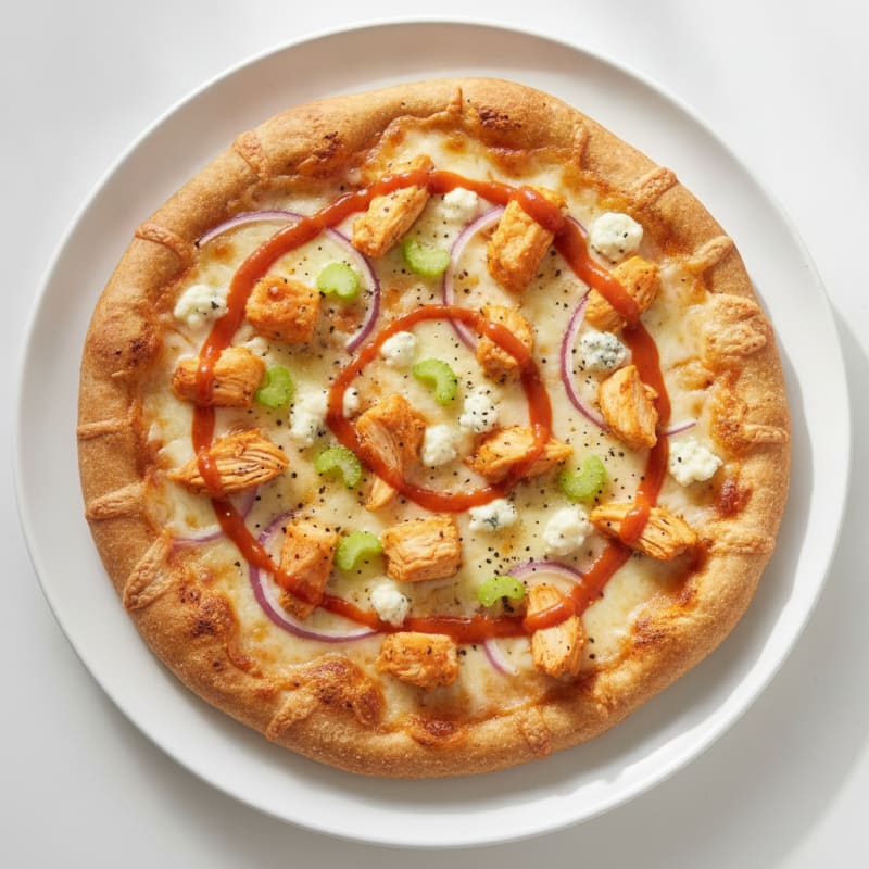 Buffalo Chicken Pizza with Blue Cheese