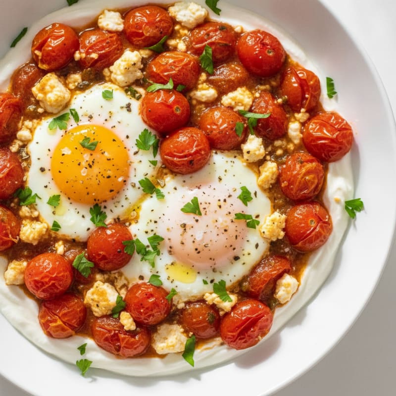 Baked Eggs with Feta and Tomatoes