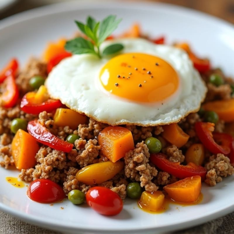 Savory Ground Turkey and Sweet Potato Hash