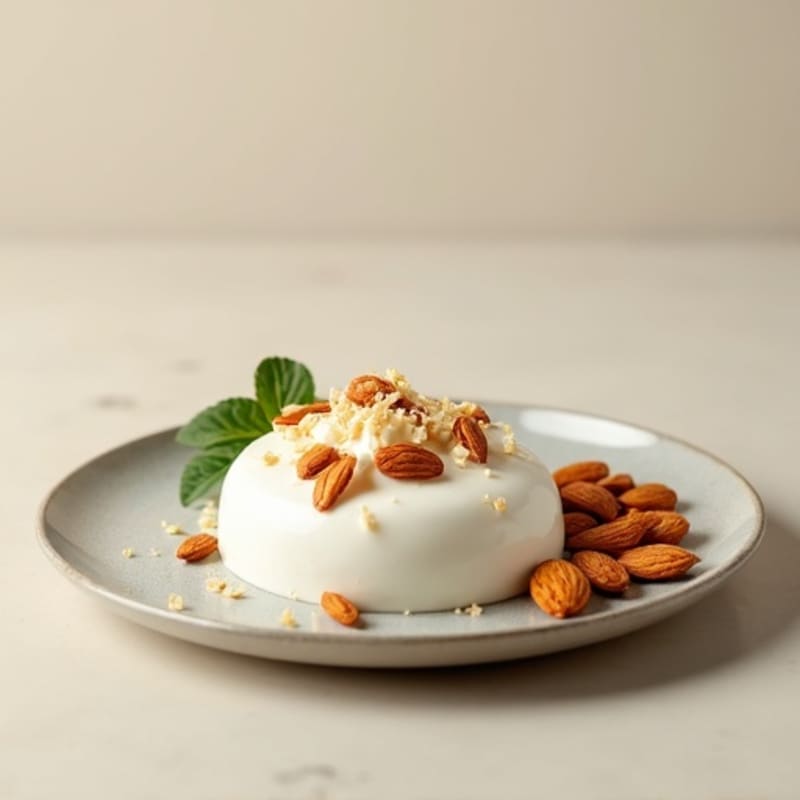 Vanilla Protein Greek Yogurt with Sliced Almonds