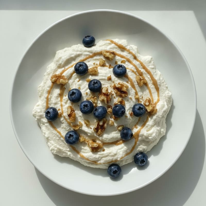 Silky Greek Yogurt Protein Mousse with Fresh Berries