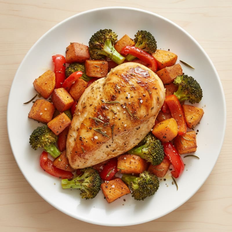 Savory Herb Chicken with Roasted Vegetables