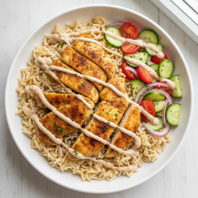 Chicken Shawarma Rice Bowl