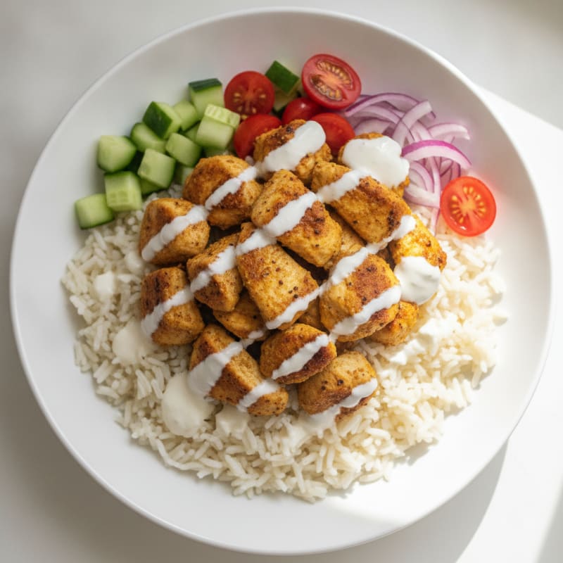 Chicken Shawarma Rice Bowl