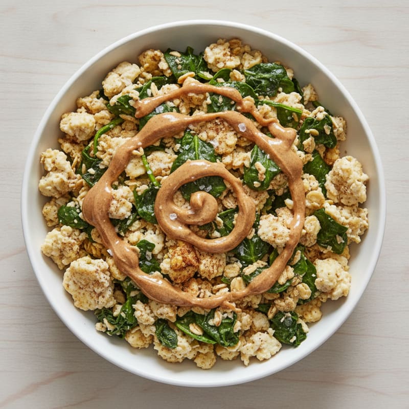 Sweet Spinach Egg White Scramble