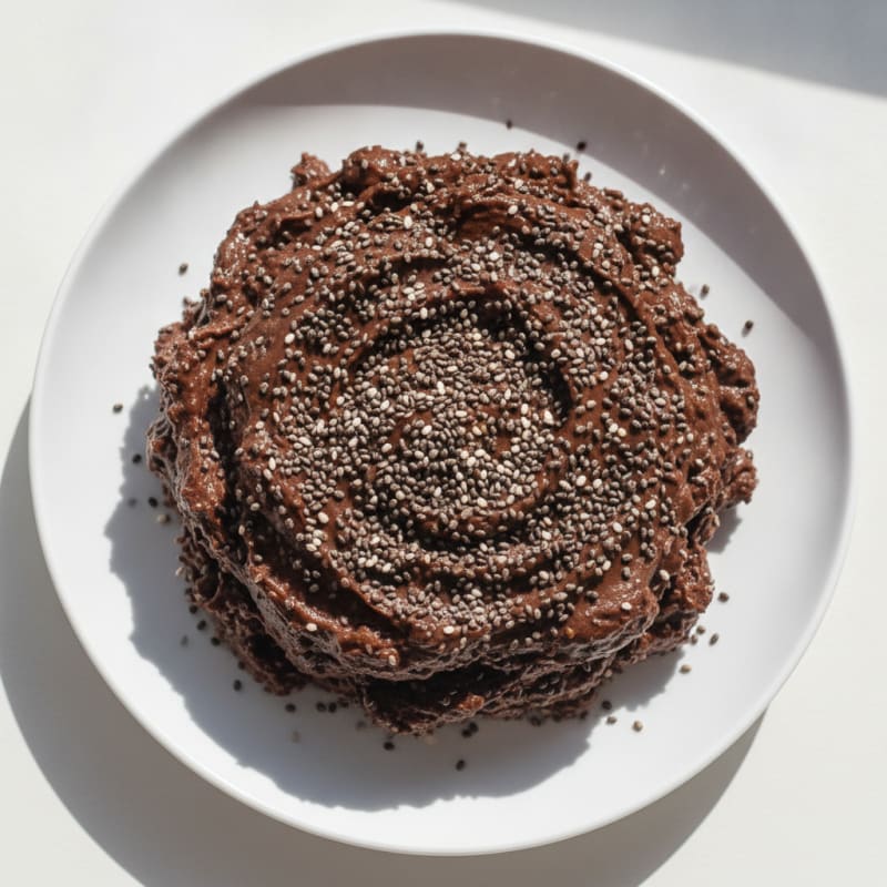 Silky Chocolate Protein Pudding with Chia Seeds